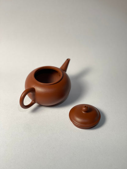 [雅器] 70年代製壺師朱泥水平壺