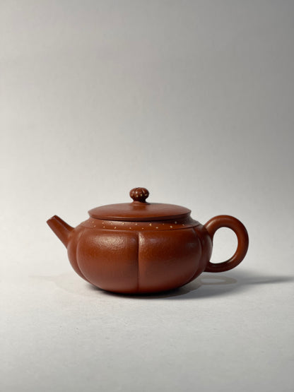 [雅器] 70年代製壺師紫泥菊花型壺